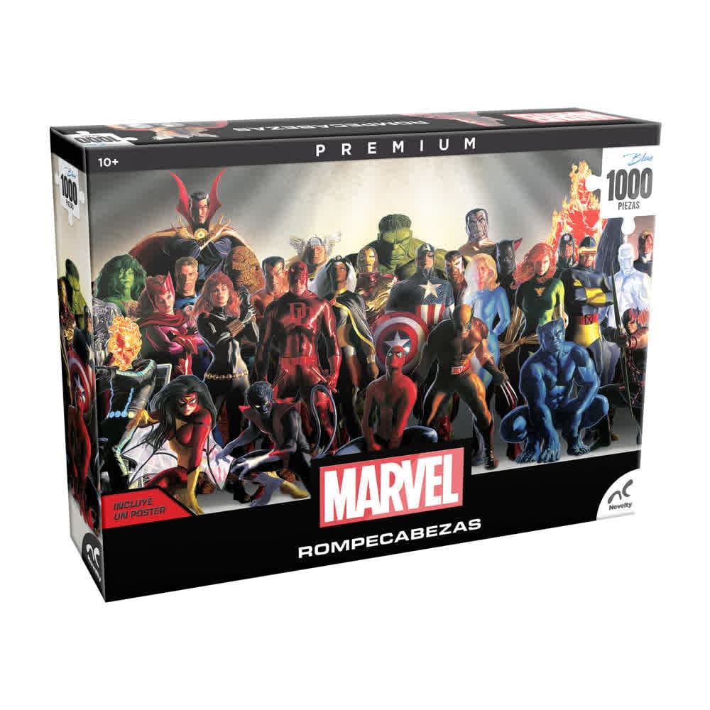 Marvel Rompecabezas Premium 1000 pz · ensemble héroes + póster · Novelty