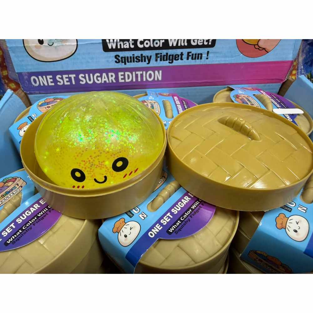 Rainbow Mystery Squishy · Sugar Edition · caja 12 pzas (pan / bollitos)